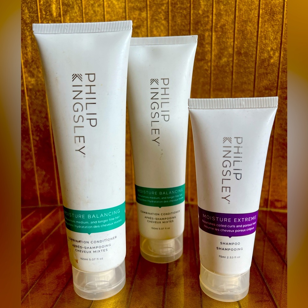 Trio of Philip Kingsley, moisture and moisture, extreme shampoo new